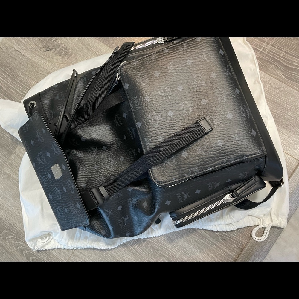 Authentic MCM mens backpack